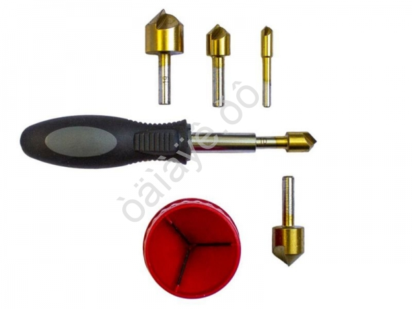 Набор зенкеров с держателем,7пр. (6,10,13,16,19мм),в блистере Forsage Набор зенкеров с держателем,7пр. (6,10,13,16,19мм),в блистере Forsage