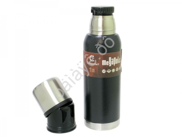 Термос 1л Следопыт-Megapolis с двойной крышкой PF-TM-21