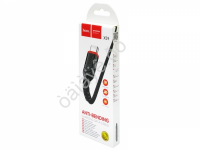 Дата-кабель универ. USB--Type-C 1м, 3А, нейлоновая оплетка, черный HOCO X59 (33шт в уп) Hoco