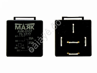 Реле 5-ти контактное для а/м ВАЗ, ГАЗ, УАЗ, ЗИЛ с кронштейном, 12В, 30/20А. Маяк AVK-0107