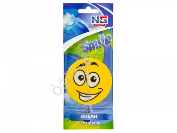 Освежитель воздуха "NEW GALAXY" бумажный "Смайл", Океан /12