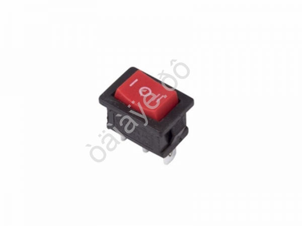 Переключатель клавишный 250V 6А (3с) ON-OFF-ON красный с нейтралью Mini (RWB-205, SC-768) REXANT