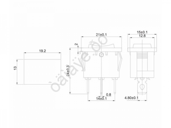 Переключатель клавишный 250V 6А (3с) ON-OFF-ON красный с нейтралью Mini (RWB-205, SC-768) REXANT Переключатель клавишный 250V 6А (3с) ON-OFF-ON красный с нейтралью Mini (RWB-205, SC-768) REXANT