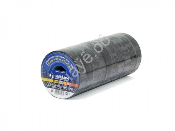 Изолента 19мм*25м  "SafeLine" чёрная /10/160