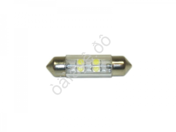 Светодиод 24V T11x36 S8,5 4SMD(3,5x2,8) WHITE/10