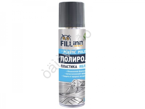 Полироль FL010 пластика, 335мл  Яблоко /12