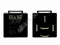 Реле 5-ти контактное для а/м МАЗ,КАМАЗ,Автобусы,трактора с кронштейном, 24В, 20/10А. Маяк AVK-0108