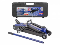 Домкрат подкатной гидравлический 2т (h min 130мм, h max 380мм) в кейсе Forsage