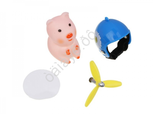Игрушка на панель свинка с пропеллером, желтый, ЕРМАК