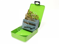 Набор свёрл по металлу 19шт. d1-10,титанов.покрыт.