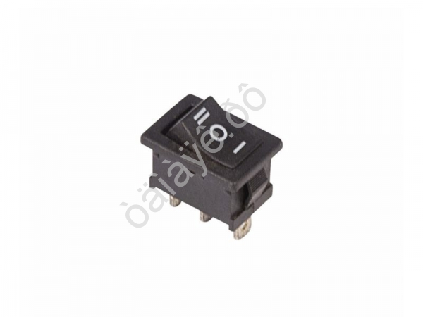 Переключатель клавишный 250V 6А (3с) ON-OFF-ON черный с нейтралью Mini (RWB-205, SC-768) REXANT