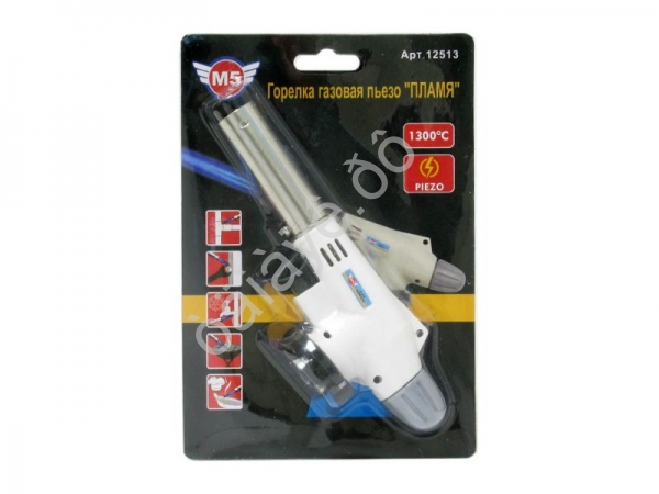Горелка газовая пьезо М5 "ПЛАМЯ" /1/10/100_ Горелка газовая пьезо М5 "ПЛАМЯ" /1/10/100_