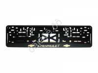 Рамка под номер с защёлкой золото CHEVROLET 1/30