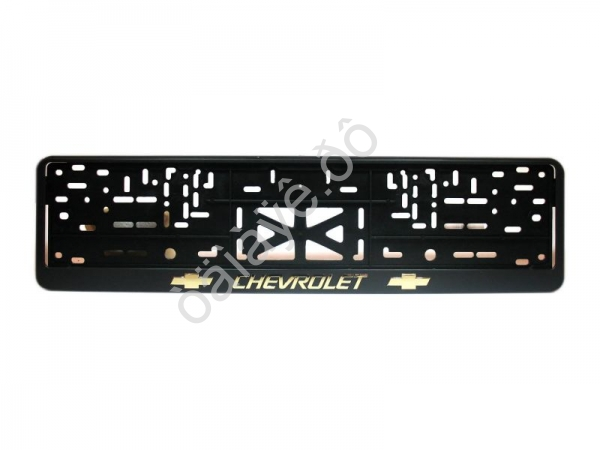 Рамка под номер с защёлкой золото CHEVROLET 1/30