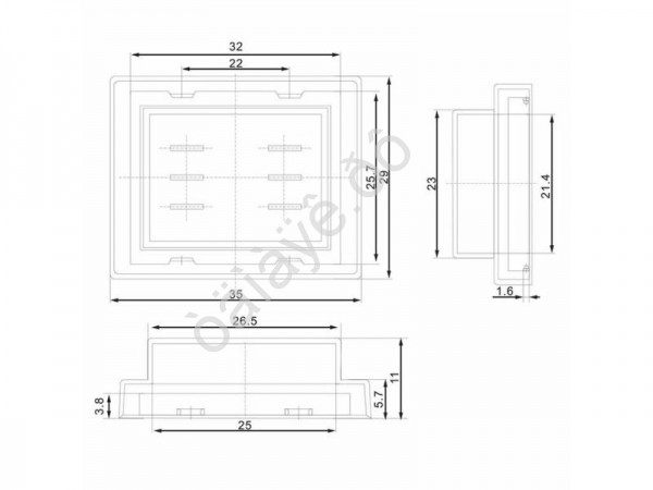 Влагозащитный колпачок для клавишных выключателей (SC-767 / SC-797) REXANT