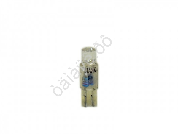 Светодиод 24V T 5 W2,0x4,6D WHITE "Маяк "/10