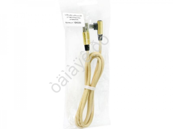 Дата-кабель универ.  MicroUSB  М5  (2Ам) Угловой под кожу