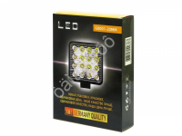 Фара светодиод. дополнит. 16SMD 48W 12-24V 10,5*10,5см, направленный свет (SPOT) G001-20мм