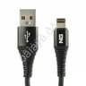 Дата-кабель универ. Lightning, спираль 2м, 2.4А, QC 3.0, NG