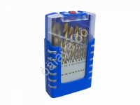 Набор сверл по металлу HSS TIN 19пр.(1-10мм, шаг 0.5мм), в пластиковом футляре Forsage