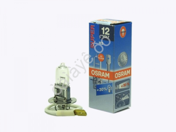 Лампа Osram H3 12V55W+30% SUP Pk22s 64151SUP