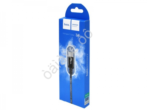 Дата-кабель универ. USB--Type-C 2м, 2А, нейлоновая оплетка, черный HOCO X14 (33шт в уп) Hoco