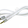 Аудиокабель AUX - адаптер Lightning для подключения к магнитоле с разъемом 3.5 Jack, 1м, белый HOCO UPA22 Hoco