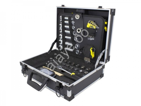 Набор инструментов 91пр. 1/4" 3/8" (6гр)(4.5-19мм),в аллюм. чемодане WMC TOOLS
