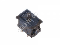 Переключатель 250V 3A (2c) ON-OFF черный Micro/10