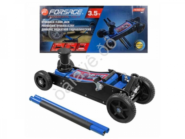 Домкрат подкатной гидравлический 3.5т (h min 155мм, h max 710мм) Forsage