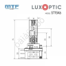 Светодиодные лампы MTF LIGHT серия LUXOPTIC H15, 12W, 22W, 2200LM, 6000K, к-кт.
