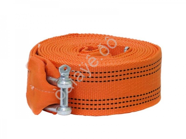 Трос буксировочный лента МАЯКАВТО™   20т, 6м, шириной 75мм со скобами в сумке /1/6