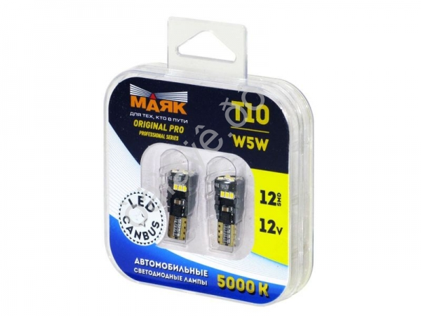 Светодиод 12V T10 12SMD(2016) W2.1x9.5d WHITE ORP/CAN02