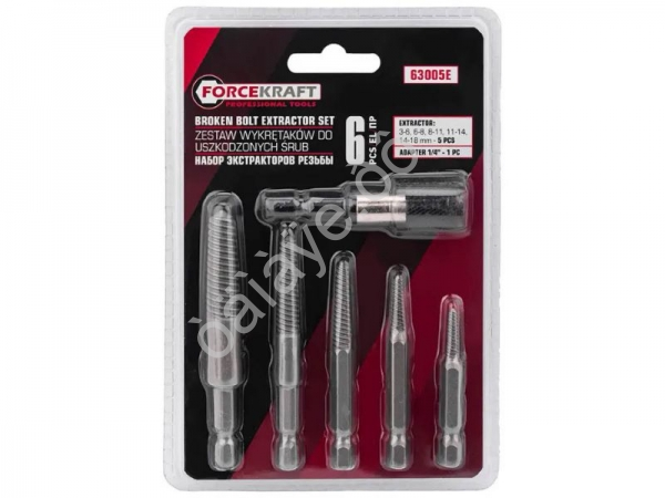 Набор экстракторов резьбы 6пр. FORCEKRAFT