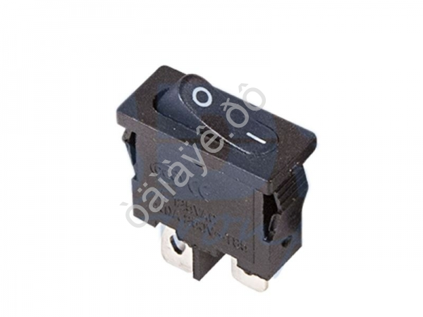 Переключатель 250V 3A (2c) ON-OFF черный Mini/10