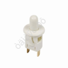 Кнопка 250V 2.5А (2с) ON-(OFF) Б/Фикс белый (PBS-19С2) (мебельная) REXANT