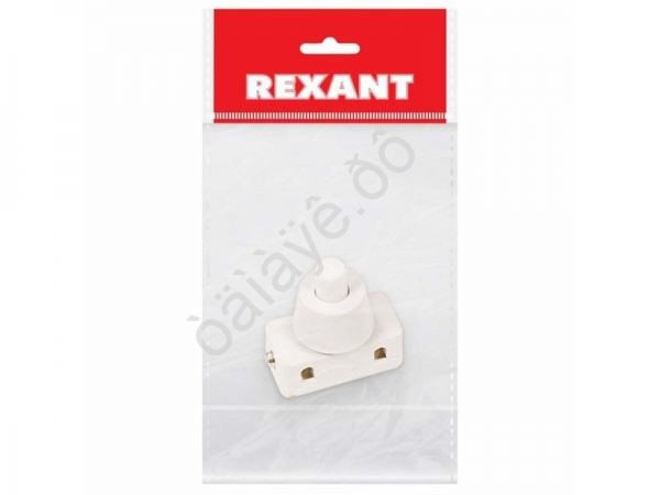 Кнопка 250V 2А (2с) ON-OFF белый (PBS-17A) (для настольной лампы) REXANT