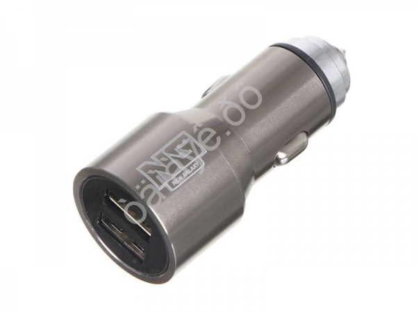 АЗУ в прикуриватель  2xUSB, 2.4A, 12/24В металл 1/6/24/200