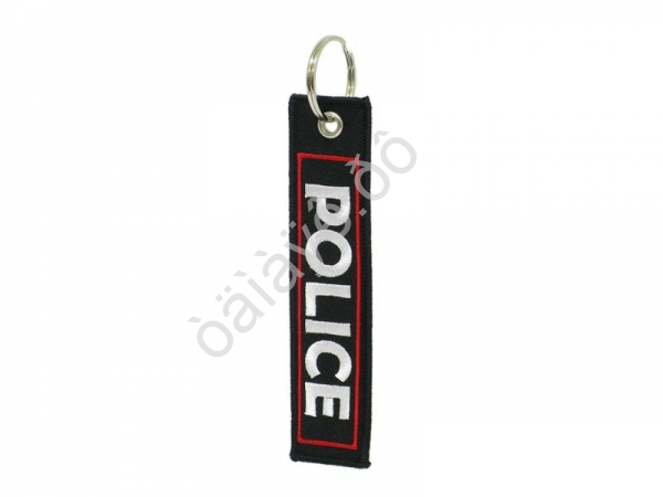 Брелок из ткани "POLICE" с вышивкой 3х13 см Брелок из ткани "POLICE" с вышивкой 3х13 см