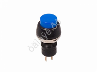 Выключатель-кнопка 250V 2А (2с) ON-OFF синяя Micro (PBS-20А) REXANT