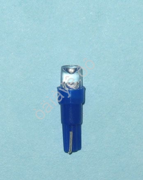 Светодиод 12V T 5 W2,0x4,6D BLUE "Маяк" /10