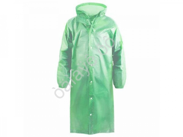 Дождевик-плащ полиэтиленовый Komfi DPH003E зеленый /1/100