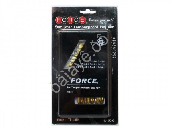 F5092 Набор угловых ключей TORX 9пред  /1/10/30