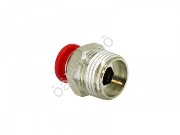 Фитинг цанговый прямой PU 3/8 х 8 mm наруж. резьба Фитинг цанговый прямой PU 3/8 х 8 mm наруж. резьба