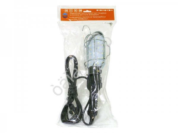 Лампа переносная 220V LED, 10м,  (см.22011) /1/40