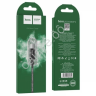 Дата-кабель Micro USB 1м, 2,4А, нейлоновая оплетка, черный HOCO X14 Hoco