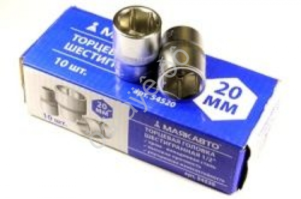 Головка 20мм 1/2" 6гр. МАЯКАВТО™ 1/10/160_ Головка 20мм 1/2" 6гр. МАЯКАВТО™ 1/10/160_