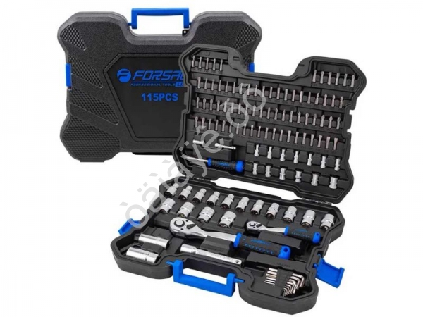 Набор инструментов 115пр. 1/4" 1/2" 6гр Forsage LIGHT