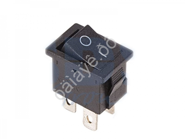 Переключатель 250V 6A (4c) ON-OFF черный Mini/10