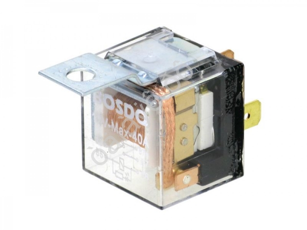 Реле 5 контактное 12v 40А (прозрачное) /10